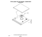 KitchenAid KEMI371SBL0 oven cabinet top and control compartment diagram