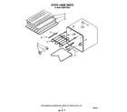 KitchenAid KEMI371SBL0 oven liner diagram