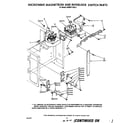 KitchenAid KEMI371SBL0 microwave magnetron and interlock switch diagram
