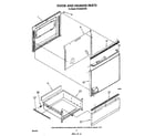 Whirlpool RF360BXVW0 door and drawer diagram