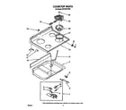 Whirlpool RF375PXVW0 cooktop diagram