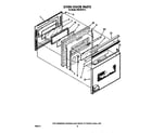 Whirlpool RS676PXV2 oven door diagram