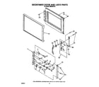 Whirlpool RM288PXV5 microwave door and latch diagram