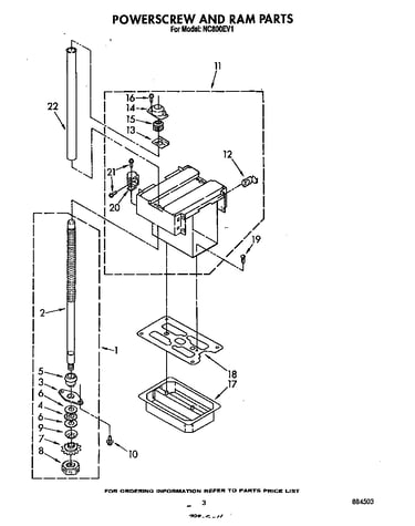 Power screw and ram