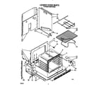 Whirlpool RB270PXXW0 lower oven diagram
