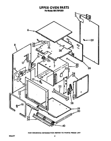 Upper oven