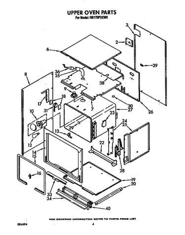 Upper oven
