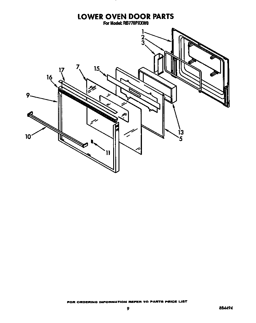 LOWER OVEN DOOR