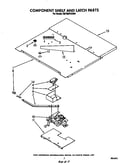 Component shelf and latch