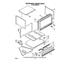 Whirlpool RM288PXV3 microwave cabinet diagram
