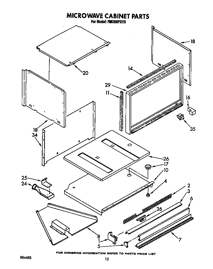 Microwave cabinet