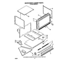 Whirlpool RM278BXV3 microwave cabinet diagram