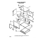 Whirlpool RB170PXXW3 lower oven diagram
