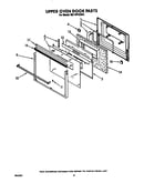 Upper oven door