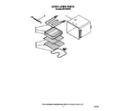 Whirlpool RB170PXXW3 oven liner diagram