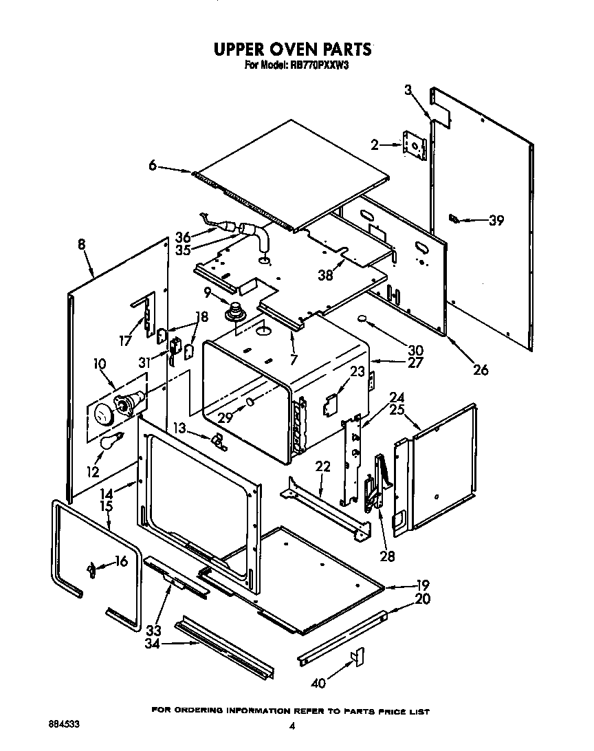 Upper oven