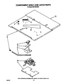 Component shelf and latch