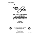 Whirlpool RB770PXXB4 front cover diagram