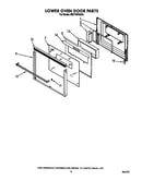 Lower oven door
