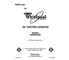 Whirlpool RC8536XTW2 front cover diagram