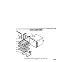 Whirlpool RB160PXXW1 oven liner diagram