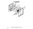 Whirlpool RB130PXV4 oven door diagram