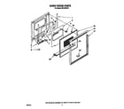 Whirlpool RB100PXV3 oven door diagram