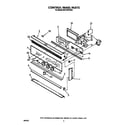Whirlpool RB170PXXW2 control panel diagram