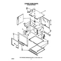 Whirlpool RB170PXXW2 lower oven diagram