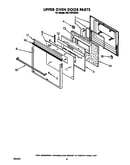 Upper oven door