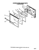 Lower oven door