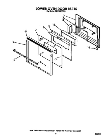 Lower oven door