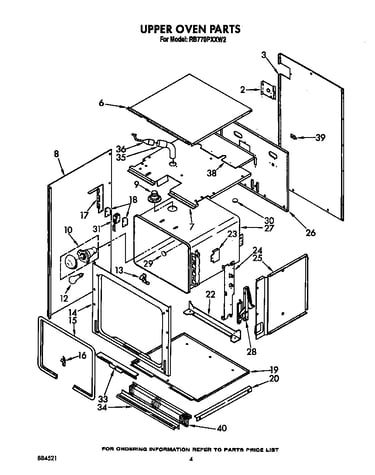 Upper oven