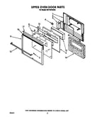 Upper oven door