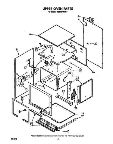 Upper oven