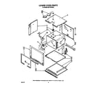 Whirlpool RB170PXXB3 lower oven diagram