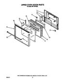 Upper oven door