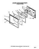 Lower oven door
