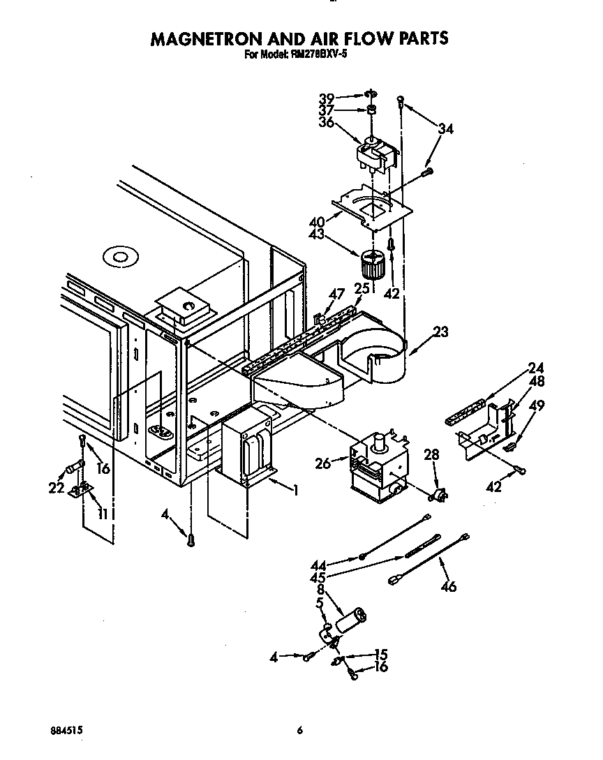 Magnetron and air flow