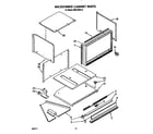Whirlpool RM278BXV5 microwave cabinet diagram