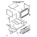 Whirlpool RM278BXV5 microwave cabinet diagram