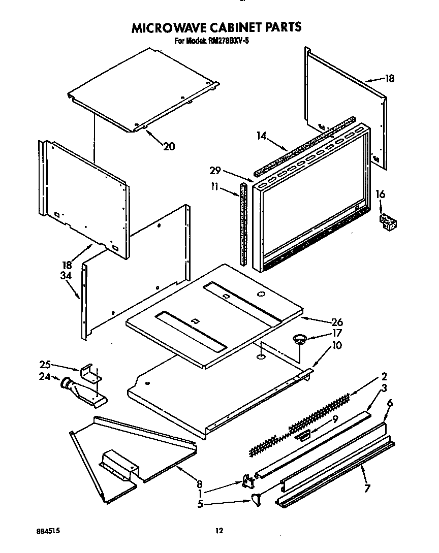 Microwave cabinet