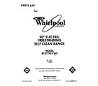 Whirlpool RF377PXVW0 front cover diagram