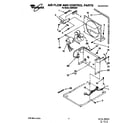 Whirlpool AD0402XZ1 air flow and control parts diagram