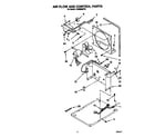 Whirlpool 1ADM302XY0 air flow and control parts diagram