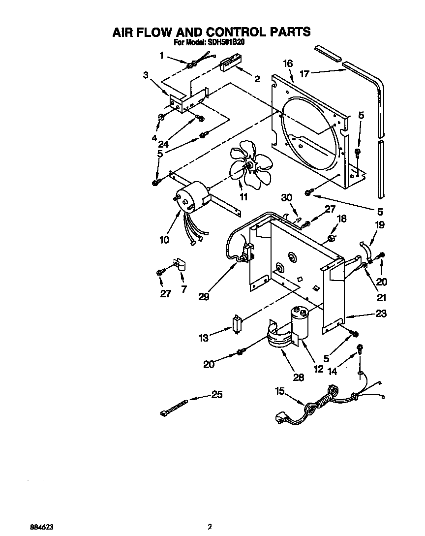 Air flow and control parts