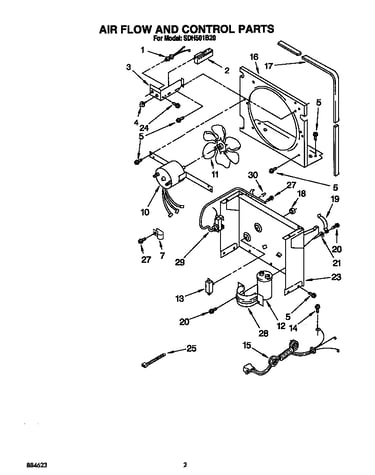 Air flow and control parts