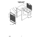 Whirlpool BUDH4000YS0 cabinet parts diagram
