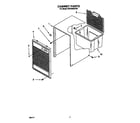 Whirlpool BUDH2500YS0 cabinet parts diagram