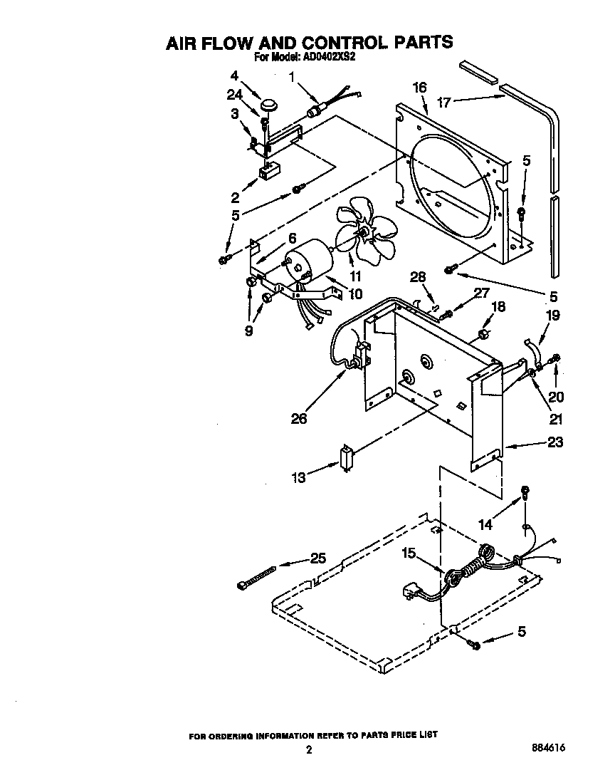 Air flow and control parts